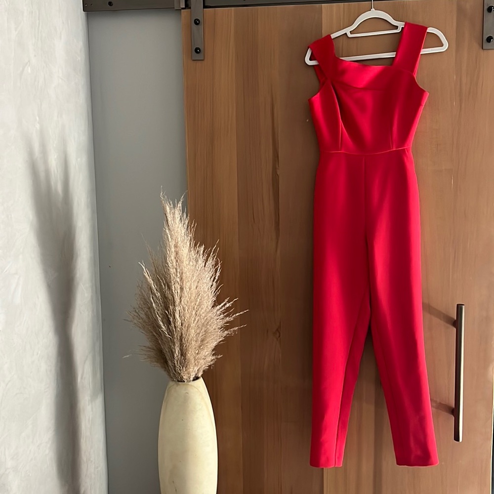 BCBG Maxazria - Red Jumpsuit - Size 4